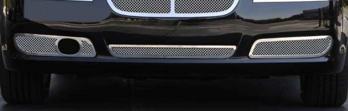 Chrysler 300 T-Rex Upper Class Polished Stainless Bumper Mesh Grilles - 2PC - 55435