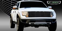 Ford F150 T-Rex Laser Billet Grille with Polished Leading Edges - 6215660