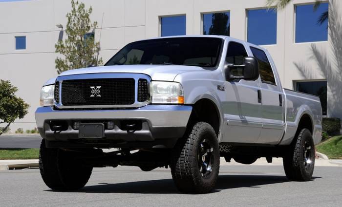 Ford Excursion T-Rex X-Metal Series Grille Assembly - Chrome Shell with All Black Mesh and X-Metal Logo - 6705701
