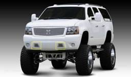 Chevrolet Tahoe T-Rex X-Metal Series Studded Bumper Grille - Polished Stainless Steel - 6720510