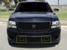 Chevrolet Suburban T-Rex X-Metal Series Studded Bumper Grille - All Black - 6720511