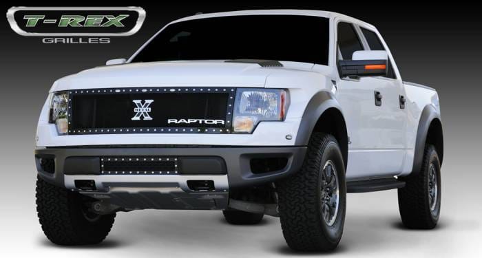 Ford F150 T-Rex X-Metal Grille with 15 Inch Anodized Aluminum Raptor Emblem - Black - 6715661 thumbnail 4