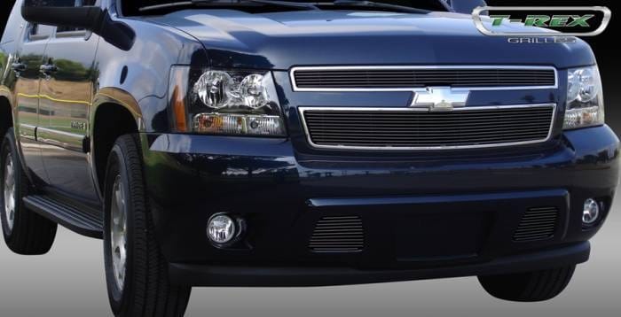 Chevrolet Suburban T-Rex Billet Grille Overlay - Bolt On - All Black - 2PC - 21051B