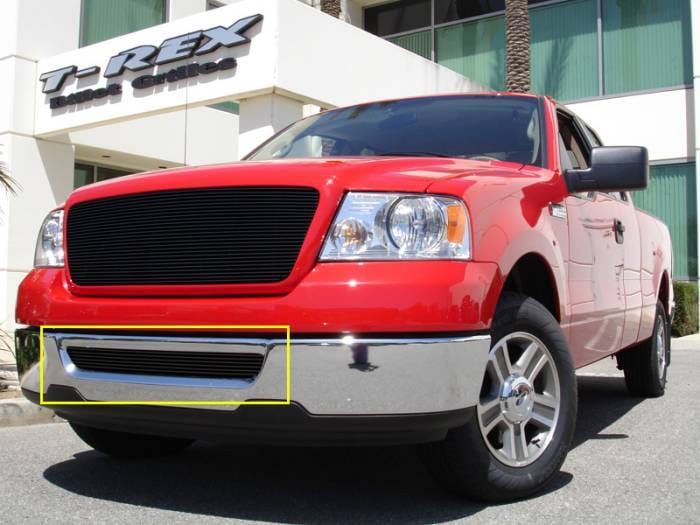 Ford F150 T-Rex Bumper Billet Grille Insert - All Black - 25552B