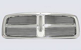 Dodge Ram Street Scene Chrome Grille Shell with 8mm Billet Grille Insert - 950-75530