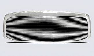 Dodge Ram Street Scene Custom Chrome Grille Shell with 4mm Polished Billet - 950-75535