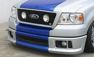 Ford F150 Street Scene Grille Shell Surround with Light Kit - Black Powdercoat - 950-74585 thumbnail 2
