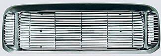 Ford F250 Street Scene Chrome Grille Shell with 4mm Polished Billet Grille - 950-75572