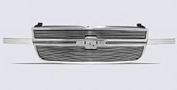 Chevrolet Silverado Street Scene Chrome Grille Shell with 4mm Polished Billet Grille - 950-75554