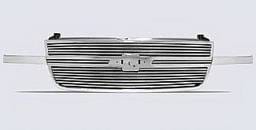 Chevrolet Silverado Street Scene Chrome Grille Shell with 8mm Polished Billet Grille - 950-75555