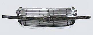 Chevrolet Silverado Street Scene Chrome Grille Shell with 4mm Polished Billet Grille - 950-75556