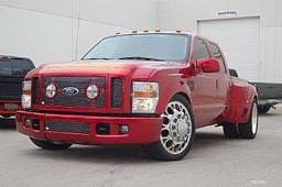 Ford F350 Street Scene Grille Shell Surround with Light Kit - Black Chrome - 950-76582
