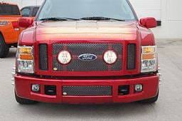 Ford F250 Street Scene Black Chrome Grille Generation 1 Bumper Cover - 950-76839