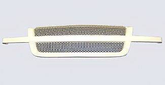 Chevrolet Silverado Street Scene Paintable Custom Grille Shell with Satin Aluminum Grille - 950-77555