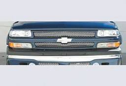 Chevrolet Silverado Street Scene Paintable Grille Shell with Bow Tie Mount & Satin Grille Insert - 950-77560