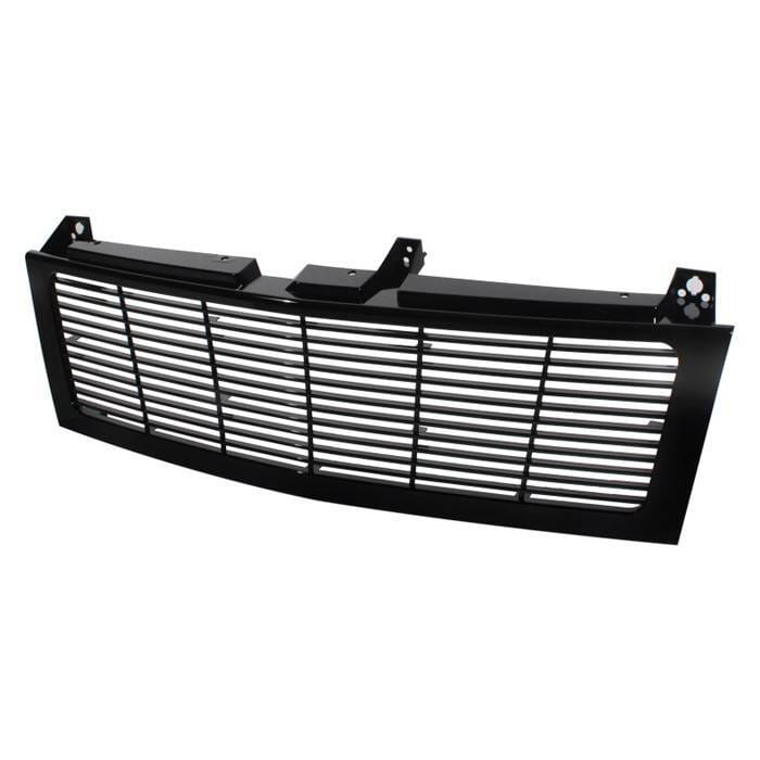 Chevrolet Silverado Spyder Horizontal Front Grille - Black - GRI-SP-CS99-CT-H-BK