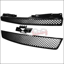Chevrolet Tahoe Spec-D Mesh Front Grille Upper & Lower - Black - 2PC - HG-AVA07JM2P-GL