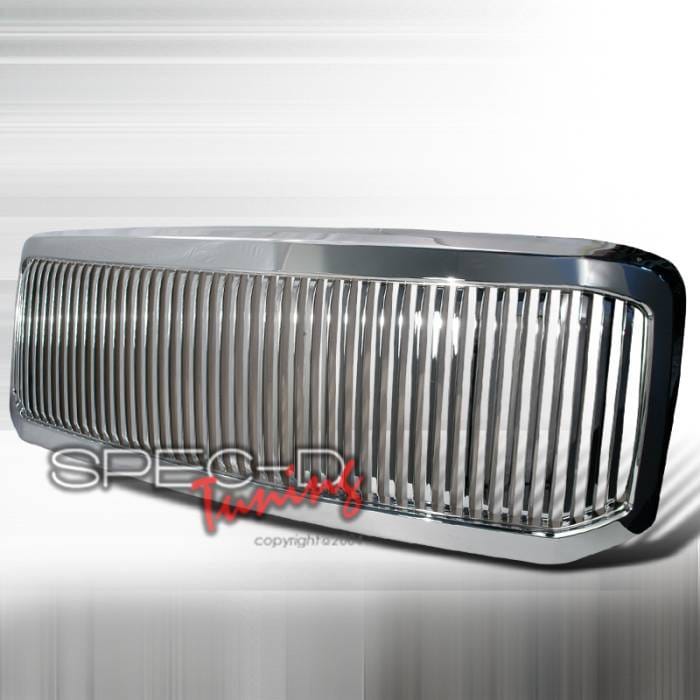 Ford F250 Spec-D Vertical Grille - Chrome - HG-F25005CVT