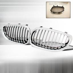 BMW 5 Series Spec-D Front Hood Grille - Chrome - HG-E6004CC