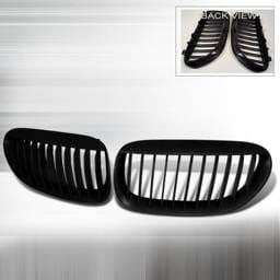 BMW 6 Series Spec-D Front Hood Grille - Black - HG-E6305BB