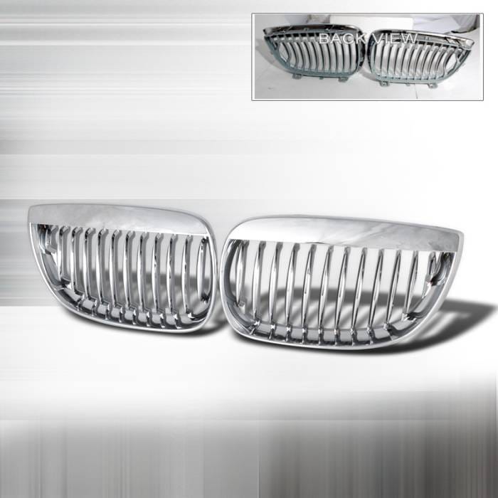 BMW 1 Series Spec-D Front Hood Grille - Chrome - HG-E8708CC