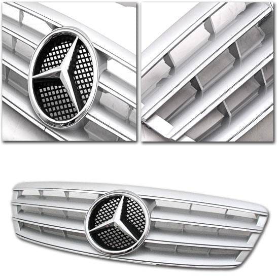 CL Style W203 C Class Grille - Silver