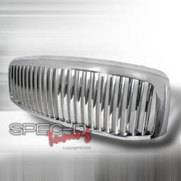 Dodge Ram Spec-D Vertical Grille - Chrome - HG-RAM06CVT
