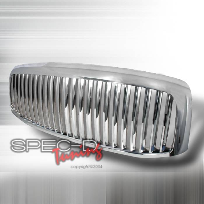 Dodge Ram Spec-D Vertical Grille - Chrome - HG-RAM06CVT