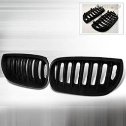 BMW X3 Spec-D Hood Grille - Black - HG-X304BB