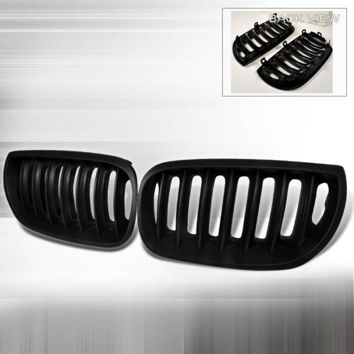 BMW X3 Spec-D Hood Grille - Black - HG-X304BB