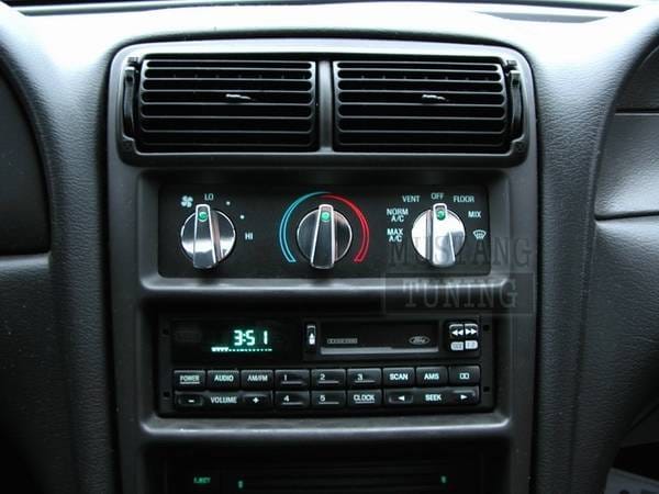 Ford Mustang Stack Racing Polished Billet AC Knobs - 54008