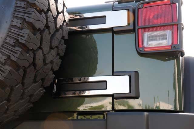 Jeep Wrangler T-Rex T1 Series Stainless Rear Spare Tire Carrier Hinge Kit - 2PC - 10485