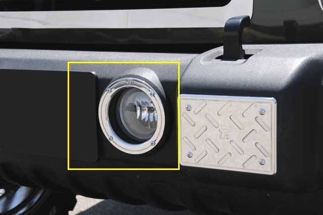 Jeep Wrangler T-Rex T1 Series Fog Light Rings - 2PC - 11486