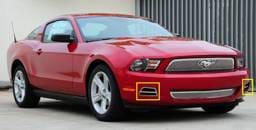 Ford Mustang T-Rex T1 Series Front Bumper Trim - Poished Stainless Steel - 2PC - 11518
