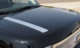 Ford Flex T-Rex T1 Series Hood Accents - Billet Chrome Plated - 2PC - 11523