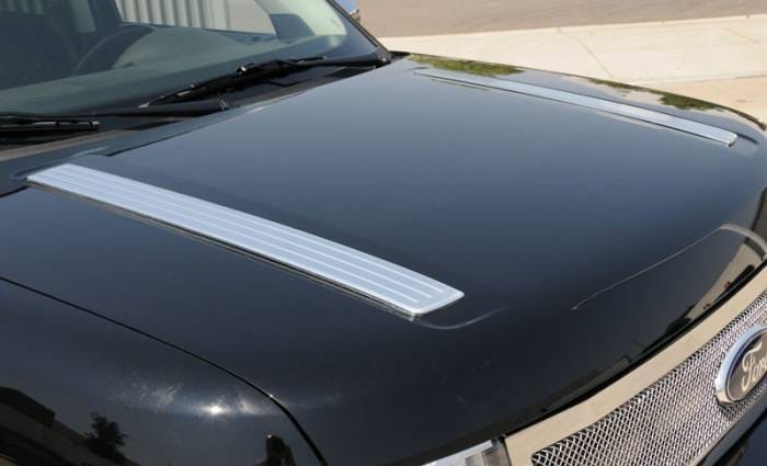 Ford Flex T-Rex T1 Series Hood Accents - Billet Chrome Plated - 2PC - 11523