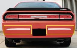 Dodge Challenger T-Rex T1 Series Rear Bumper Trim - Polished Aluminum - 2PC - 12418