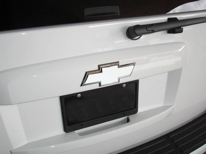 Chevrolet Suburban T-Rex Billet Bowtie - Rear with Border - Polished - 19050