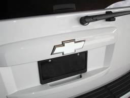 Chevrolet Tahoe T-Rex Billet Bowtie - Rear with Border - Polished - 19050