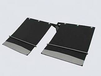 Dodge Ram Street Scene Mud Flap Kit Dual Rear Wheel - 18 Inch Wide - 950-09760