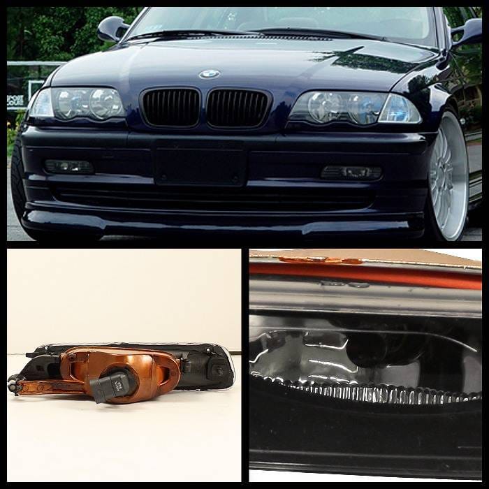 BMW 3 Series 4DR Spyder Fog Lights - No Switch - Black - FL-CH-BE464D99-BK thumbnail 2