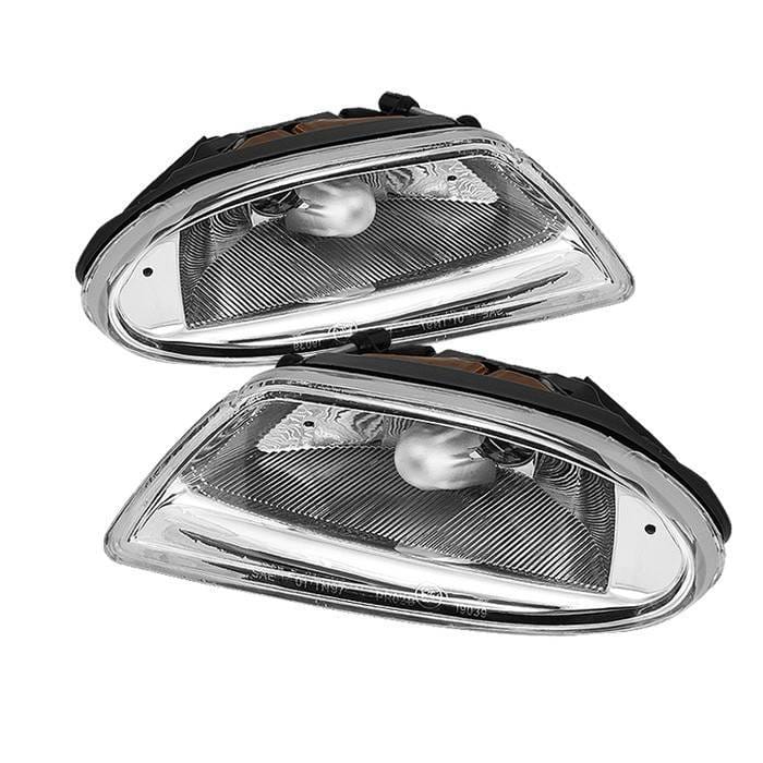Mercedes-Benz ML Spyder Fog Lights - No Switch - Chrome - FL-CH-MBW16398-C