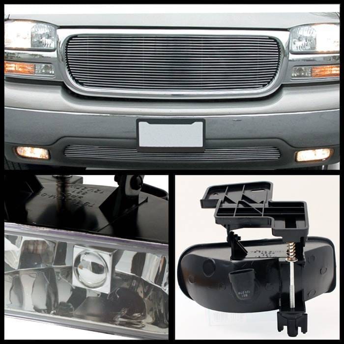 GMC Sierra Spyder OEM Fog Lights - No Switch - Clear - FL-CL-GMCY99-C thumbnail 2