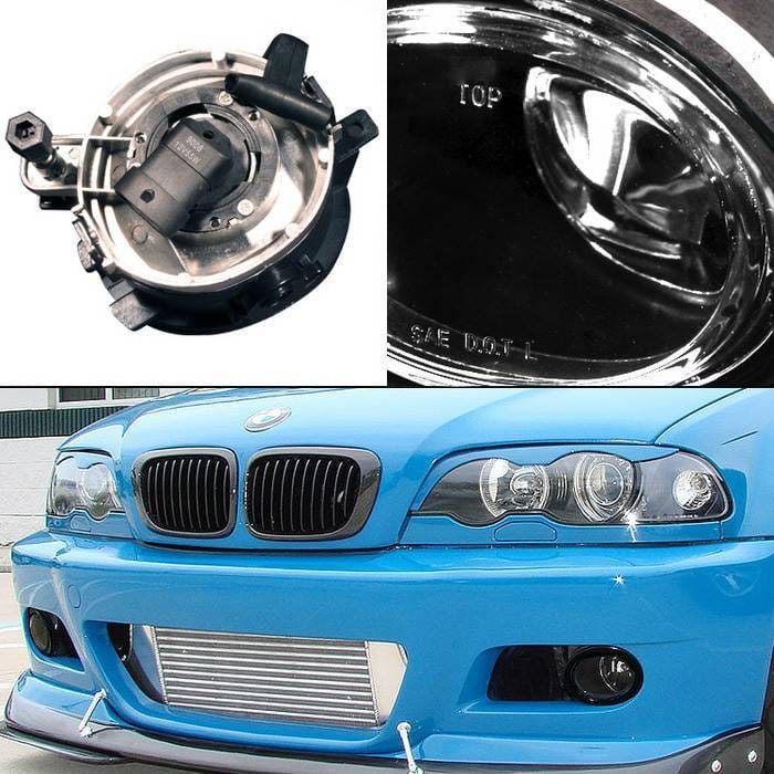 BMW 3 Series Spyder OEM Fog Lights - No Switch - Smoke - FL-BE4601-SM thumbnail 2