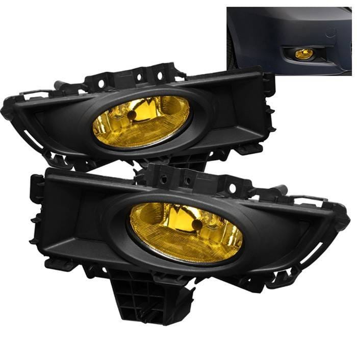 Mazda 3 4DR Spyder OEM Fog Lights - Yellow - FL-CL-MAZ307-Y