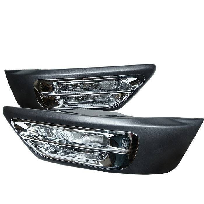 Honda CRV Spyder OEM Fog Lights with Cover - Chrome - FL-HCRV02-C