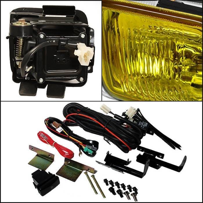 Honda Civic Spyder OEM Fog Lights - Yellow - FL-HC96-Y thumbnail 2