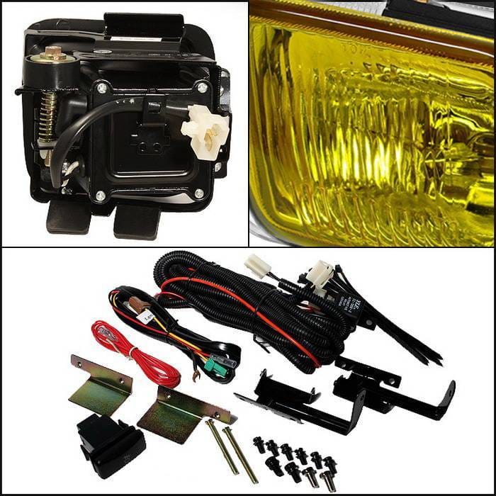 Honda Civic Spyder OEM Fog Lights - Yellow - FL-HC96-Y thumbnail 2