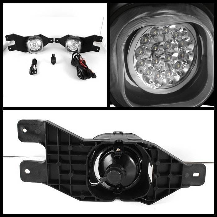 Ford F250 Spyder LED Fog Lights - Clear - FL-LED-FF25001-C thumbnail 2