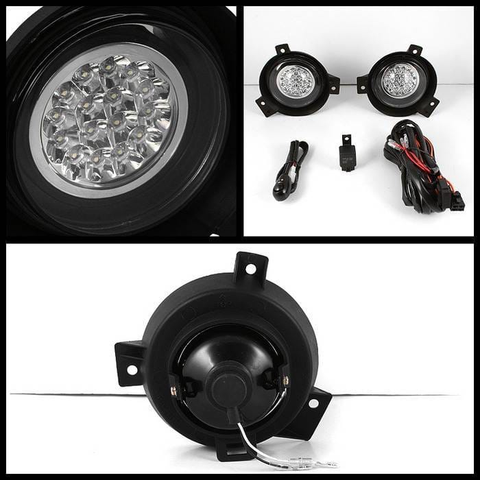 Ford Ranger Spyder LED Fog Lights - Clear - FL-LED-FR01-C thumbnail 2